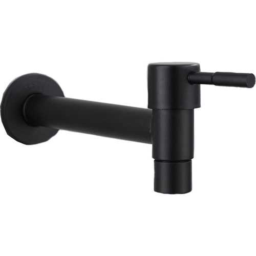 Wandarmatur schwarz edelstahl - schwarz,
